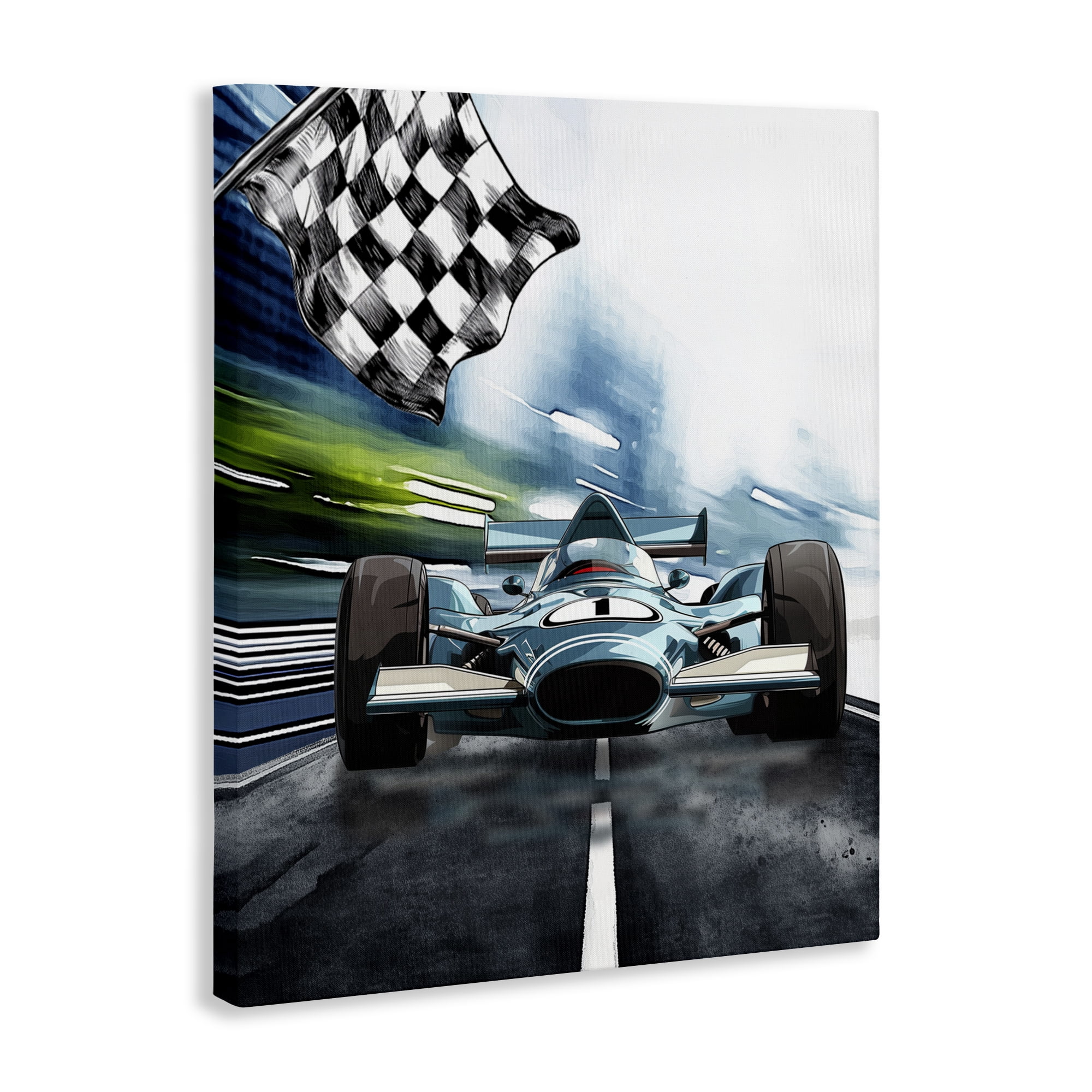 Stupell Industries Racecar Set Go Canvas Wall Art, design by Christine Simpson Art