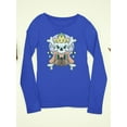 thumbnail image 3 of Skull King W Dog Modern Style  Long Sleeve Toddler -Image by Shutterstock,  5 Toddler, 3 of 4