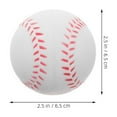 thumbnail image 2 of KAKOWELY 5Pcs Foam Ball For Baseball White Balls For Softball Throwing Practice, 2 of 8
