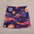 thumbnail image 4 of Colorful Space Print Skirt Summer Nebula Haze Street Style Casual A-line Skirts Modern Min, 4 of 7