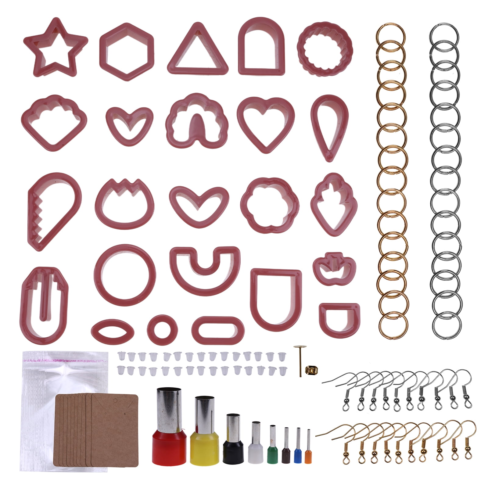 Polymer Clay Press Machine Mixers: Craft Clay Mixers Machine and 142pcs  Plastic Cutter Clay Earring, Polymer Clay Cutter Kit for Jewelry Making