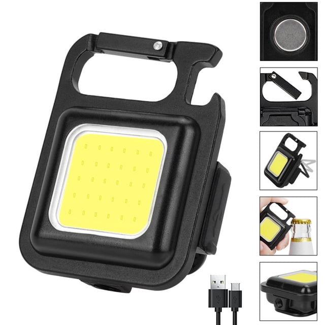 EGNMCR Mini Lampe de Poche Émettant des LED Porte-Clés Lampe de Poche Portable