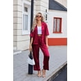 thumbnail image 5 of Ekouaer Silk Satin Pajamas Set Women Short Sleeve Pj Sets Button Down Sleepwear 2 Piece Soft Loungewear, 5 of 6