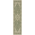thumbnail image 6 of SAFAVIEH Beach House Stanice Medallion Indoor/Outdoor Runner Rug, Green/Creme, 2'2" x 8', 6 of 10