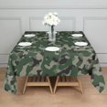 thumbnail image 3 of Camouflage Square Tablecloth 52x52in(132x132cm) – Waterproof Polyester Printed Table Cover, Wrinkle Resistant & Washable for Kitchen Dining Picnic Party Decor, 3 of 6