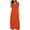 Orange, variant on MTBLYS Women's Summer Dresses Casual Solid Color Drop Shoulder Maxi Dress Leisure Slim Fit Short Sleeve Wrap Sundresses Sundresses for Women 2025