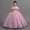 Hot Pink, variant on Girls Off Shoulder Tulle Ball Gown with Floral Embroidery Formal Floor Length Evening Dress for Kids Pink 3-4 Years