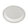 thumbnail image 3 of Xiao Hua Platos de papel blancos resistentes de 10 pulgadas (paquete de 50), 100 % compostables, ecológicos, biodegradables y desechables, hechos de caña de azúcar., 3 of 4