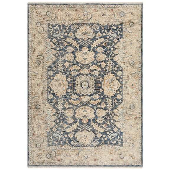 Dalyn Rugs Bergama Area Rug BE8 BE8NA3X5 Navy, 3' x 5'