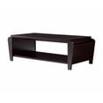 thumbnail image 1 of Furniture of America Allium Wood Coffee Table with Magazine Rack in Cappuccino, 1 of 5