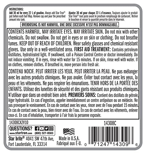 StarTron Traitement de carburant aux enzymes