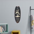 thumbnail image 2 of Beach Art Wall Decor, Wooden Wall Art, 17.7*6.2in, Coastal Decor, Beach Themed Party Decorations, Dark Black Tint, 1 Pc, 2 of 4