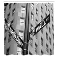 thumbnail image 3 of Ambesonne Black White Shower Curtain, Wall Street NYC Photo, 69"Wx84"L, White and Black, 3 of 5