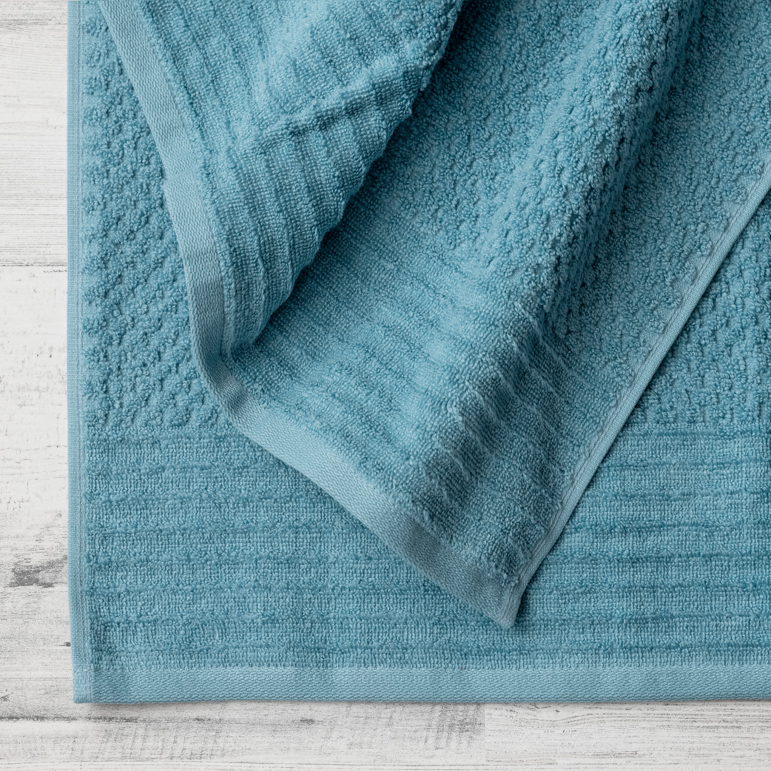Martha Stewart Everyday Texture Towel 8 Piece Set - Blue Heaven