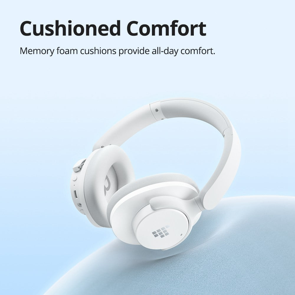 Tronsmart SOUNFII Q20 Bluetooth Single Feed Noise Cancelling Over-Ear Headphones White