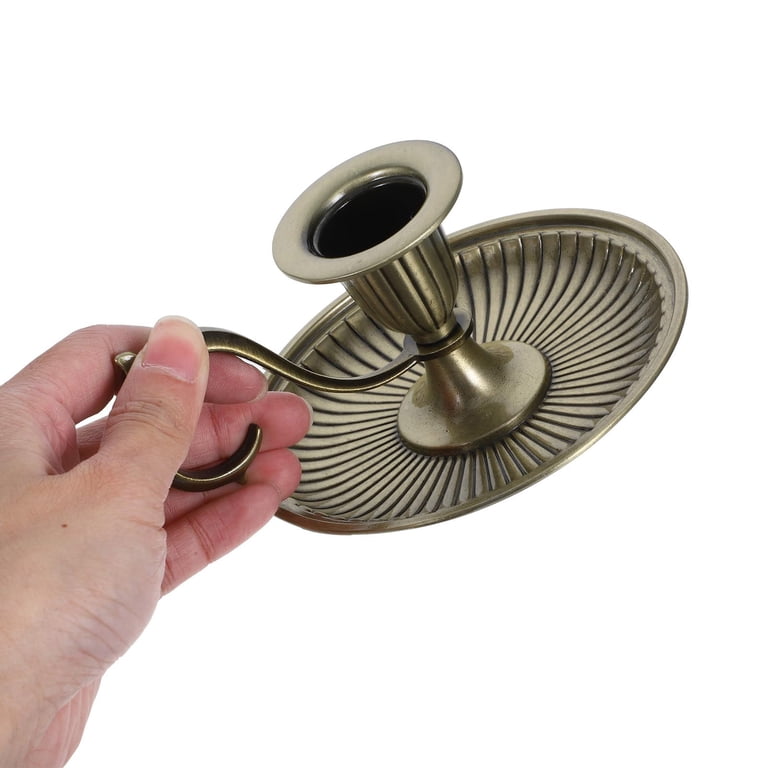 BESPORTBLE Vintage Candle Holders With Handles – Set Of 2 Retro Taper Candlestick Holders For Halloween & Christmas Decor