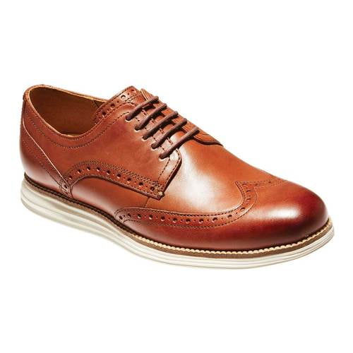 Cole Haan Mens Carter Grand Wingtip Lace Up Business Casual Oxfords Dress Shoes 