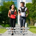 thumbnail image 3 of Fitness Night Reflective Vest For Training And Running - Unisex Reflective Running Vest With Pockets For Mobile Phone, Keys & Water Bottle - Adjustable, Breathable And Lightweight, 3 of 8