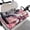 Cow Flowers Design, variant on Whosucclay Horse Pattern Golf Cart Seat Protector, 4 Storage Pockets Anti-Slip with Storage Pockets Golf Cart Seat Cover for Club Car Yamaha EZGO, 52.36" x 32.28"