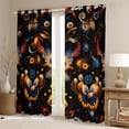 thumbnail image 2 of Feelyou Boho Floral Flower Black Out Curtains, Hippie Mandala Plant Curtains Pack of 2 (42x63 Each), Old Fashion Style Bedroom Curtains, Blackout Curtains Home Decor, 2 of 6