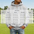 thumbnail image 3 of Fanshiluo Men's Hooded Full Zip Multi-Pocket Sweatshirt, Long Sleeve Casual Warm Jacket,Size S-3XL, 3 of 9