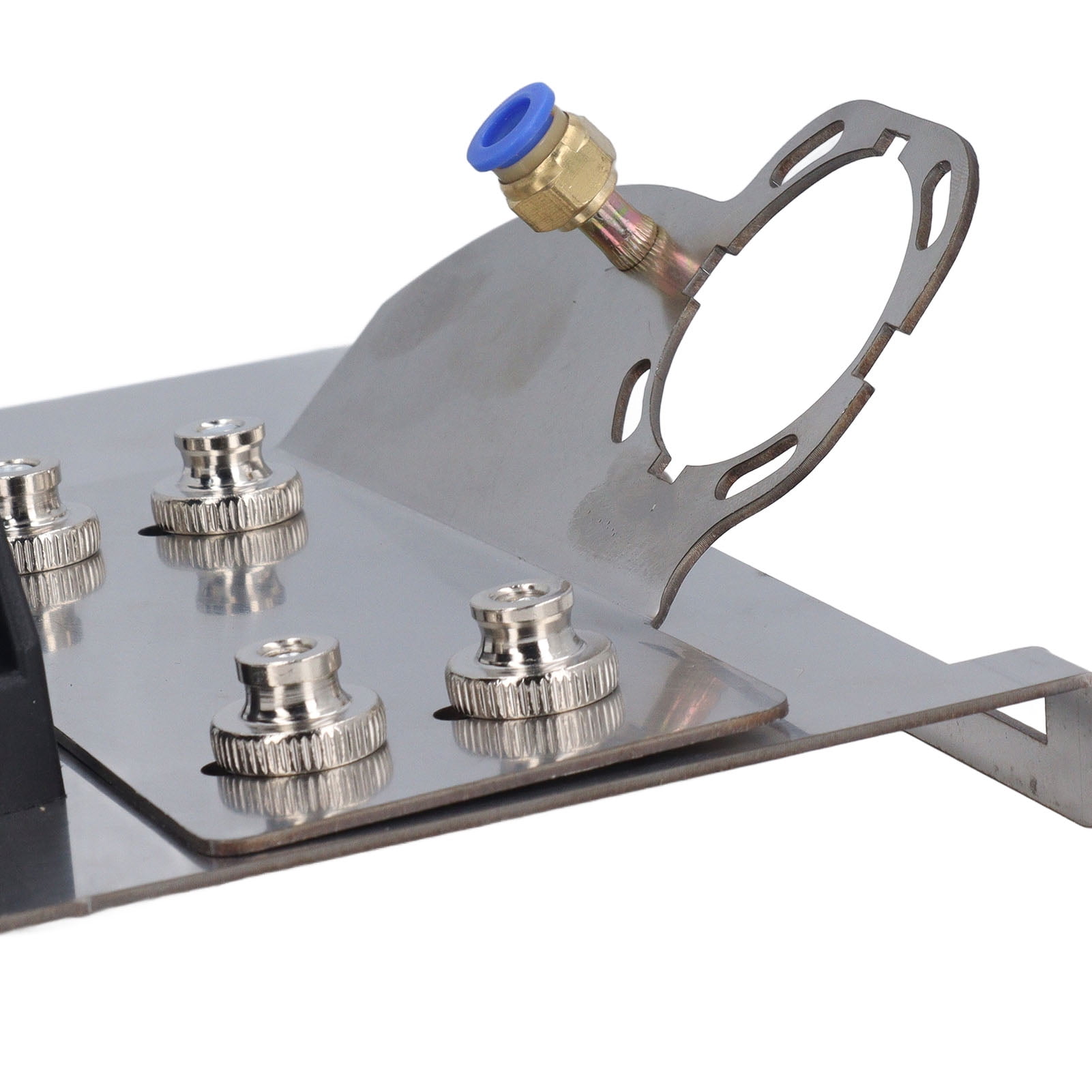 LAZIOEGR Premium Stainless Steel 45 Degree Angle Grinder Stand Precision Tile Chamfer Cutting Bracket Holder Heavy Duty Portable Power Tool Accessory Set with Installation Hardware