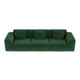 thumbnail image 4 of 118-inch modular sofa can be converted into an sofa bed Free conversion sofa set flexible configuration, soft cloud velvet fabric Three-person combination green, 4 of 4