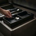 thumbnail image 3 of Organizador De Cajones Para Cubiertos, Bandeja Ajustable Para Cubiertos De Cocina, Soporte Para Utensilios, Cucharas, Tenedores, Bandeja Organizadora Para Cajón De Cocina, 3 of 7