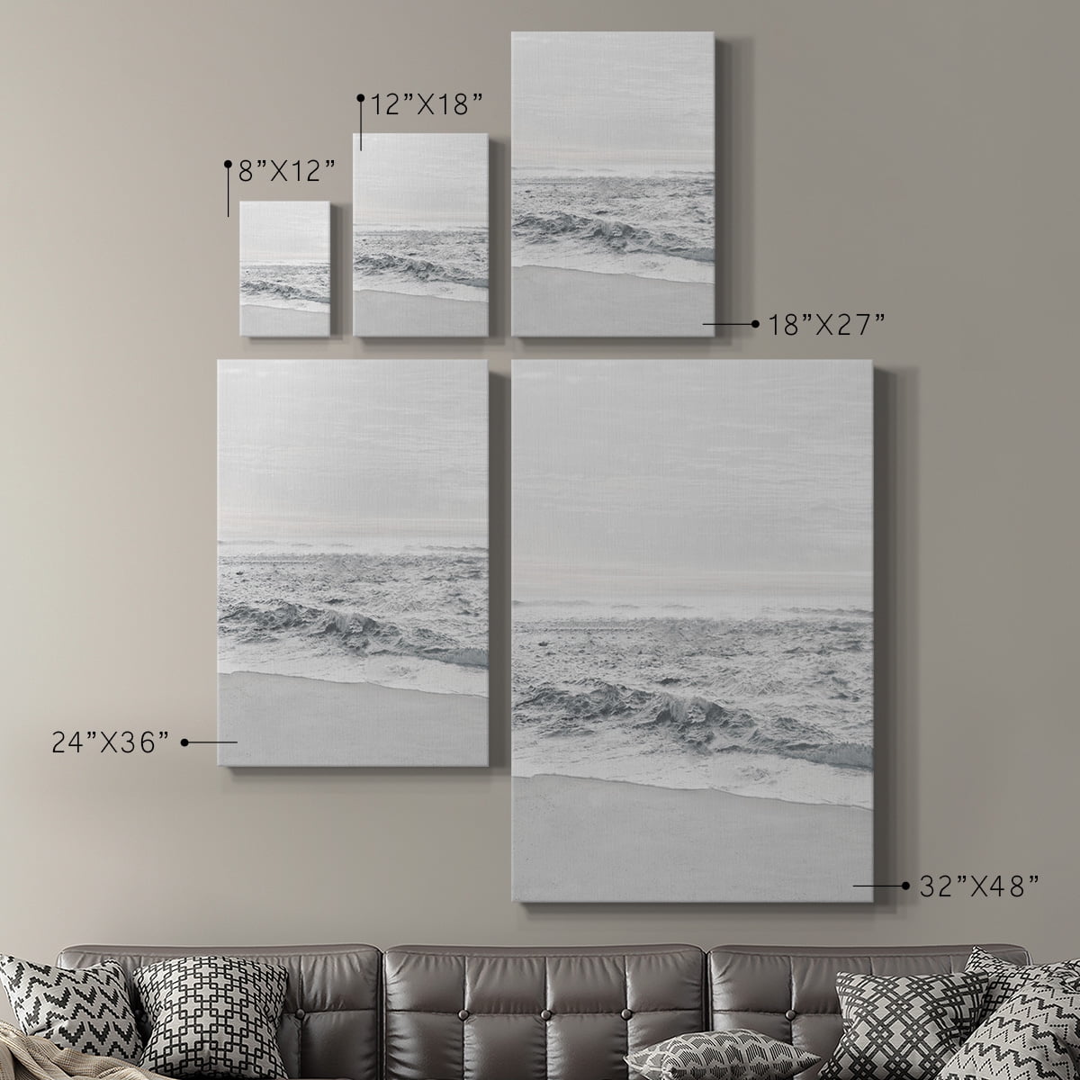 Gentle Tides II Premium Gallery Wrapped Canvas - Ready to Hang
