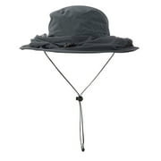 Anti-Mosquito Mask Hat Net Mesh Head Face Protector, IC ICLOVER Insect Bee Mosquito Bug Resistant Sun Hat Safari Hat Without UV Protection for Travel Camping Pasture, Gray