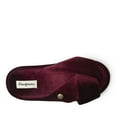 thumbnail image 5 of Dearfoams Women's Jules Shiny Velour Twist Vamp Slide Slippers, 5 of 6