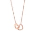 thumbnail image 1 of Collar con letras de amor en forma de O de oro rosa chapado al vacío de acero inoxidable de 18 quilates, estilo europeo y americano, regalo para novias, 1 of 6