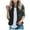 Black, variant on Black and Friday Clothing Sales Idoravan Womens Fleece Sleeveless Jacket,Women Pure Color Sleeveless Plush Vest Cardigan Jacket Versatile Zipper Blouse Black S