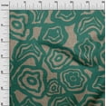 thumbnail image 3 of oneOone Rayon Teal Green Fabric Abstract Floral Sewing Craft Projects Fabric Prints By Yard 56 Inch Wide, 3 of 4