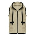 thumbnail image 6 of Womens Vest Puff Vest for Women Full Zip Sleeveless Vest Womens Vests Lightweight Fall Vest Vacation Outfits for Women, 6 of 8