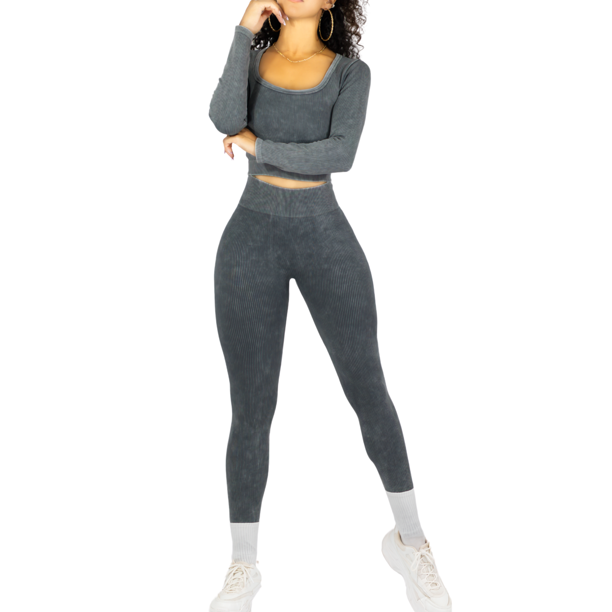 Set Deportivo Unitalla Mujer Gym Yoga o Casual Blusa y Pants