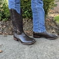 thumbnail image 3 of GadwallAR Men's Alex Exotic Western Cowboy Boots-Squre Toe Pull On Leather Neck Chocolate 10 Medium, 3 of 5