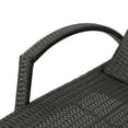 thumbnail image 5 of GDF Studio Olivia Outdoor Wicker Adjustable Chaise Lounge with Cushion, Gray and Green, 5 of 9