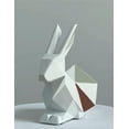 thumbnail image 3 of Rabbit Figurine Sculpture Decor Animal Statue Polyresin Home Arts Gifts 15cm, 3 of 5