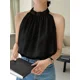 thumbnail image 3 of Blusa Halter Negra Casual Para Mujer, 3 of 13