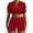 Red 2 piece outfit for women, variant on Wycnly Womens 2 Piece Outfits Casual Sports Button Down Short Sleeve Cropped Shirt and High Waist Shorts Set Two Piece Yoga Workout Sets under $5
