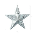 thumbnail image 2 of Vickerman 9" Limestone Antique Swirl Star Christmas Ornament, 2 of 2