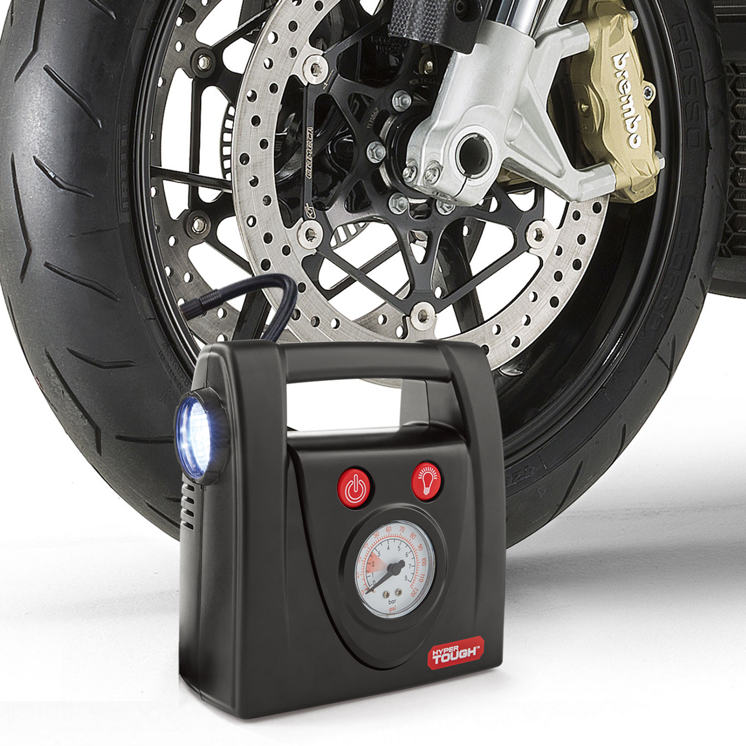 Hyper Tough 12V Standard Tire Inflator with LED Light photo 5