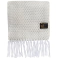 thumbnail image 4 of Bufanda Hecha a Mano AlpacaBeigeWhite 2Pzas Beige/Blanco 170cm x 21cm Hechas a Mano Alpaca., 4 of 4