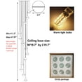 thumbnail image 2 of Modern Mini Crystal Chandelier for Entryway Living Room Chandelier LED Pendant Light Fixture for Living Dinning Room, Flush Mount High Ceiling Light Fixtures for Bedroom(LED Bulbs Included, 14 Lights), 2 of 5