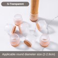 thumbnail image 3 of 16/8/4 piezas de almohadillas antideslizantes de silicona para patas de muebles de suela gruesa, protectores antiruido para pies de sofá, protectores para pisos de madera contra arañazos, 3 of 5
