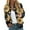 Dark Blue, variant on Women's Floral Print Bomber Jacket Stylish Sunflower Pattern Zip-Up Lightweight Casual Outerwear