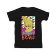 thumbnail image 1 of Johnny Bravo Mens Multi Triangles Pop Art T-Shirt, 1 of 3