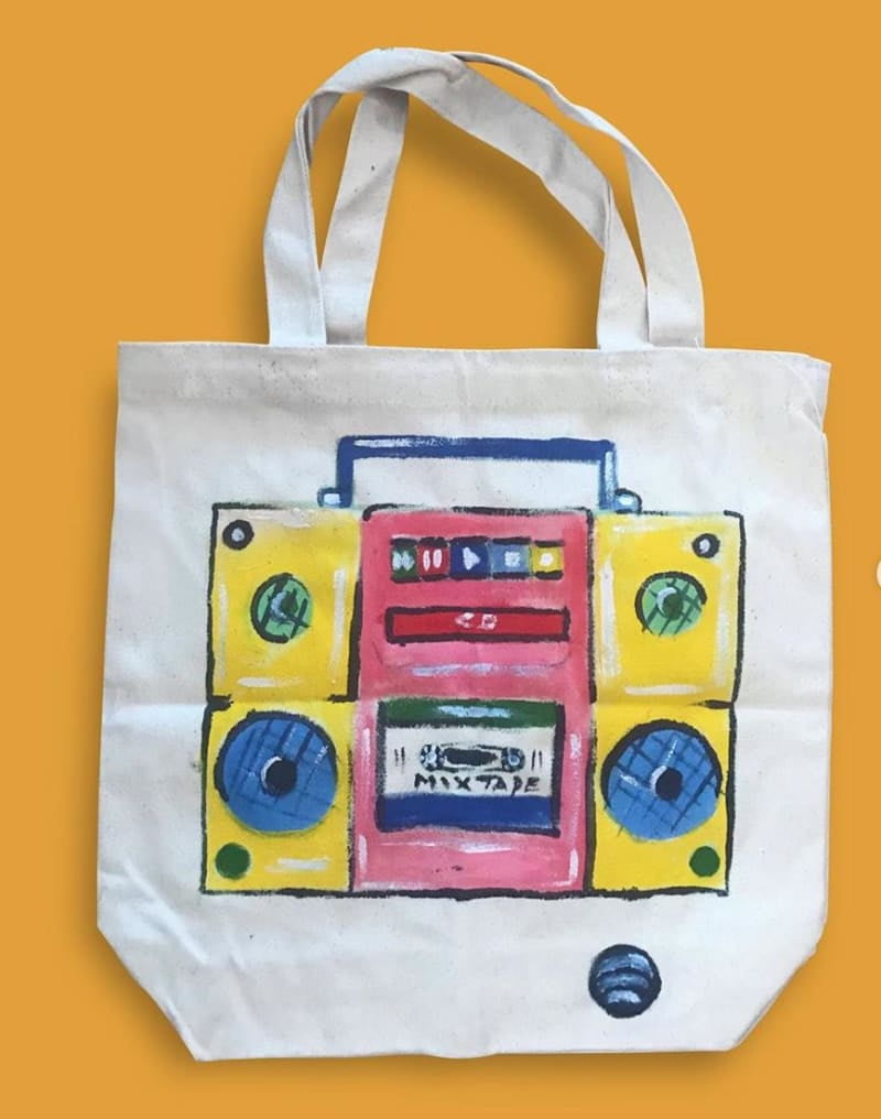 Deluxe Tote Bag Painting Kit- Beginner Friendly Creative Fashion Kit
