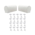 thumbnail image 1 of para Cubiertas de 1 pares Accesorio de Poliéster con Funda a de Apoyabrazos Blanco, 1 of 9